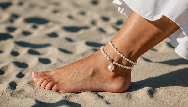 Bracelet de cheville perle : élégance estivale à petits prix